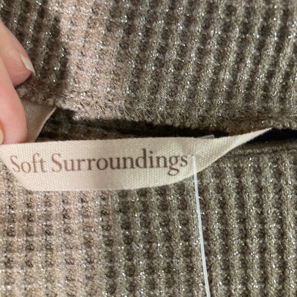 Womens Soft Surroundings Melin Waffle Pullover PXL NWT - Picture 7 of 10